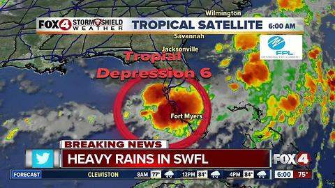 Tropical Depression Six forms in the Gulf odf Mexico - 6am update
