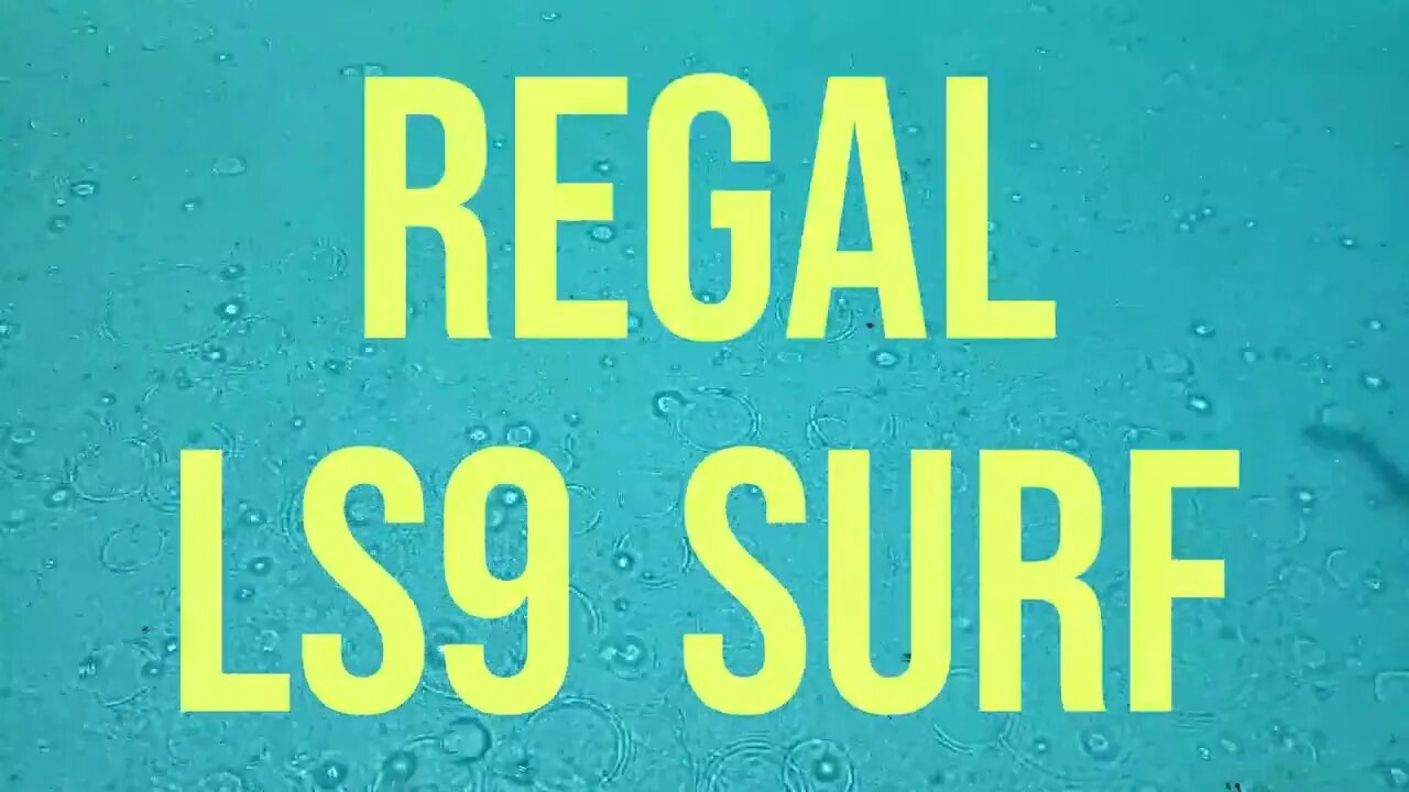 Wakesurfing the Regal LS9 Surf