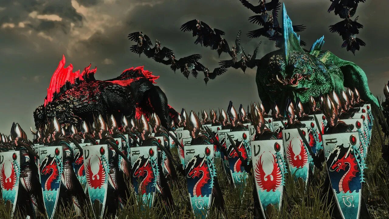 Sea Elves Vs Vampire Counts | 15,000 Unit Cinematic Battle | Total War Warhammer 2