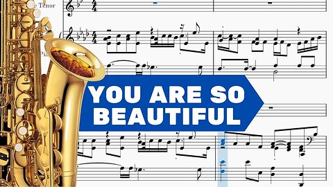 You Are So Beautiful - Joe Cocker - Tenor Sax + Piano Sheet Music