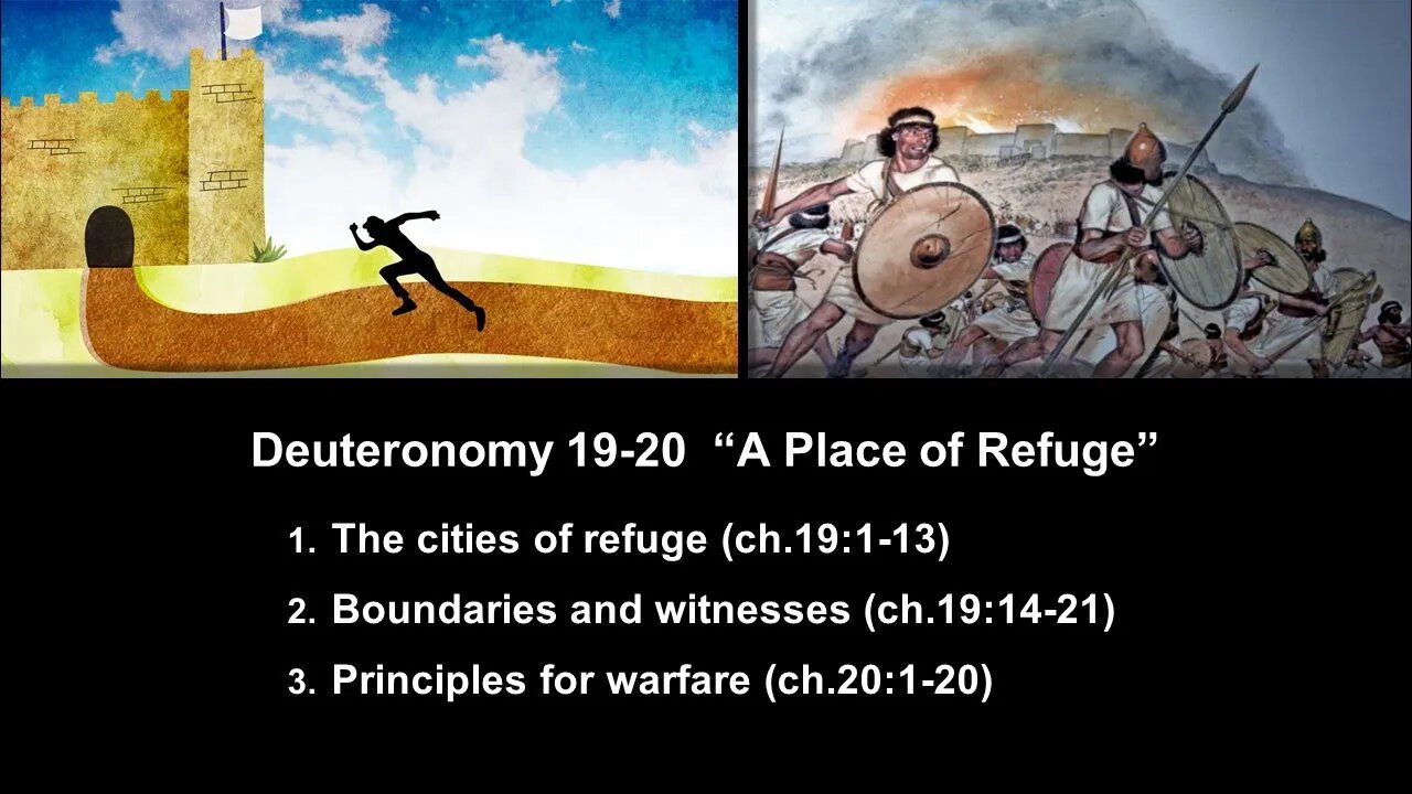 Deuteronomy 19-20 “A Place of Refuge” - Calvary Chapel Fergus Falls