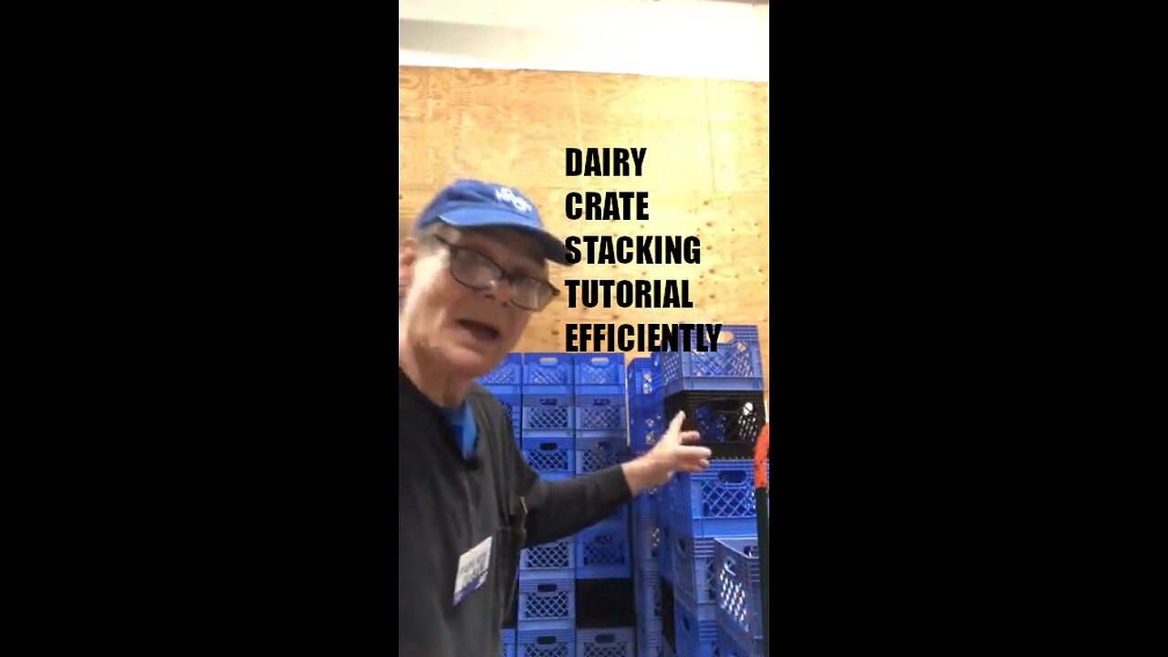 DAIRY CRATE STACKING TUTORIAL THE JKD WAY "EFFICIENTLY"!!!