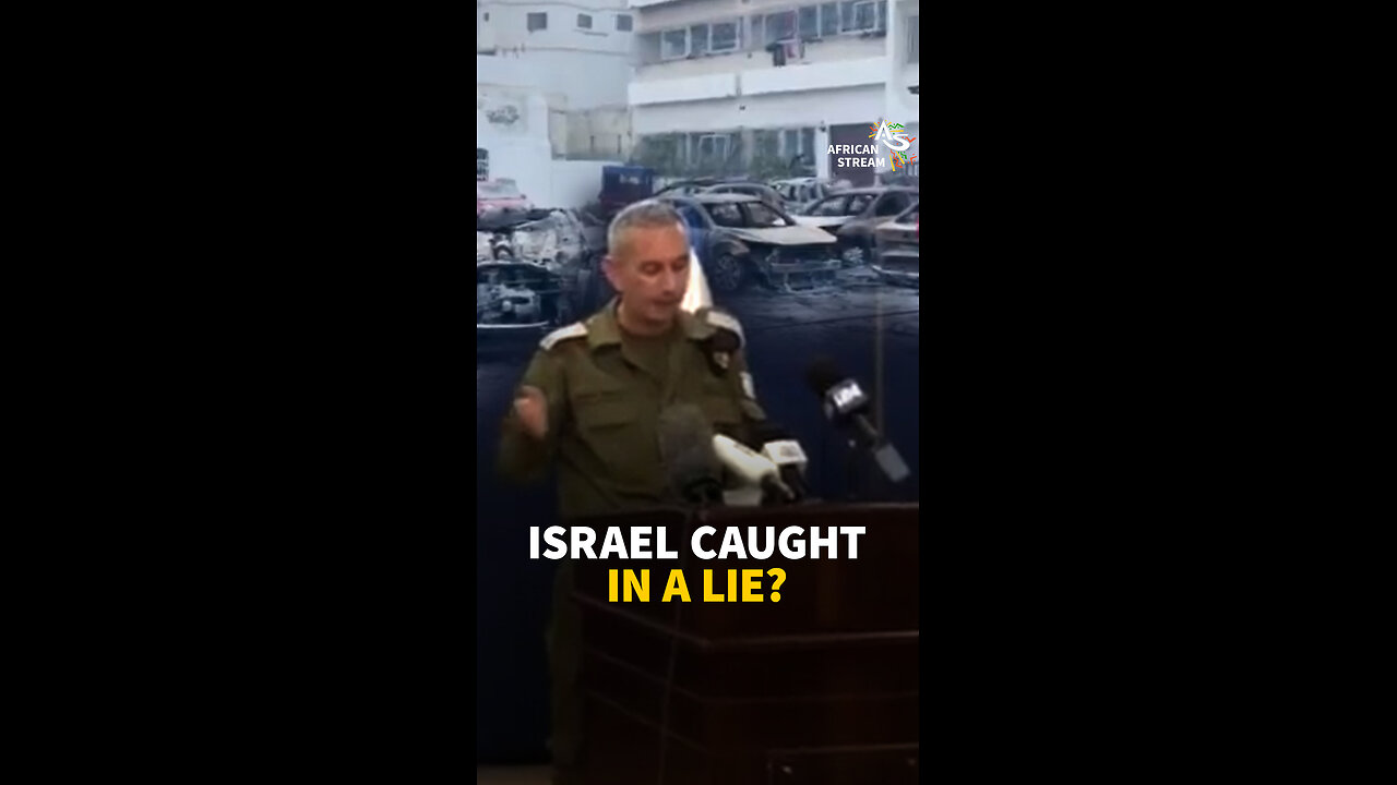 Israel Caught In A Lie?