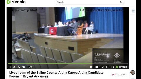 Livestream of the Saline County Alpha Kappa Alpha Candidate Forum in Bryant Arkansas