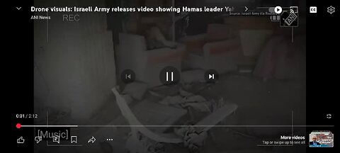 Yahya Sinwar leader of Hamas last moments alive caught on tape by a Drone hurling a stick at D drone