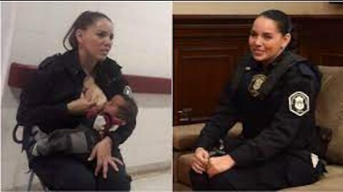 Photo of police officer breastfeeding malnourished baby goes viral