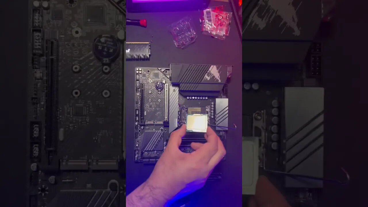 MONTANDO A PLACA MÃE DO PC GAMER / HACKINTOSH - Z690M AORUS ELITE + 12600K