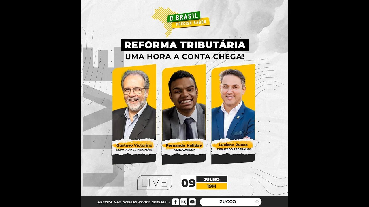 O BRASIL PRECISA SABER: Reforma Tributária; Uma hora a conta chega!