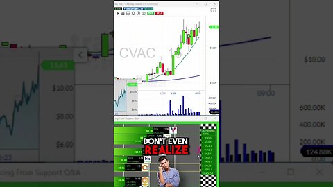 Trading CVAC! #shorts