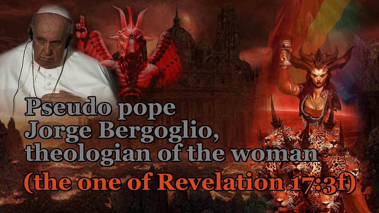 BCP: Pseudo pope Jorge Bergoglio, theologian of the woman (the one of Revelation 17:3f)