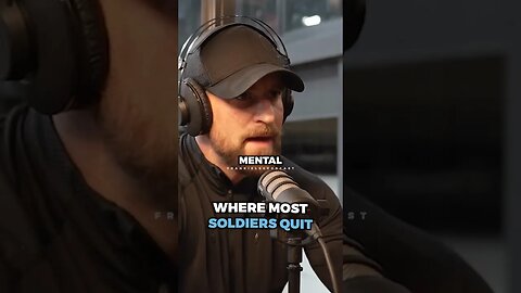 This is where most soldiers quit ..