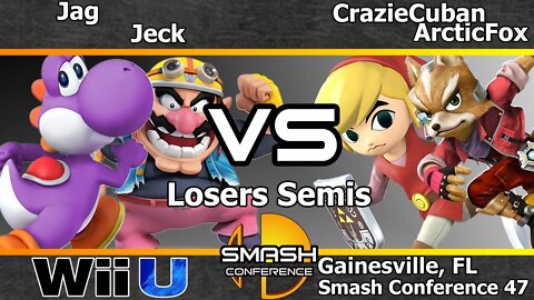 Jag & Jeck vs. CrazieCuban & ArcticFox - SSB4 Losers Semis - SC47