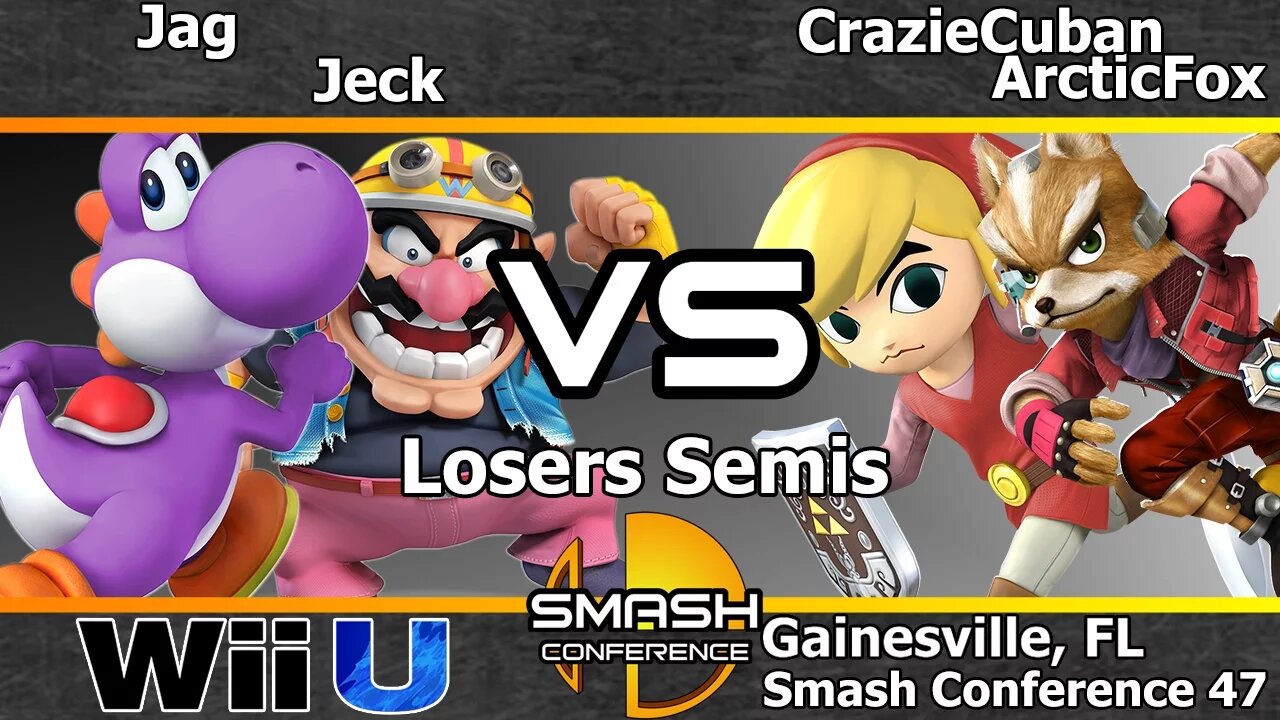 Jag & Jeck vs. CrazieCuban & ArcticFox - SSB4 Losers Semis - SC47