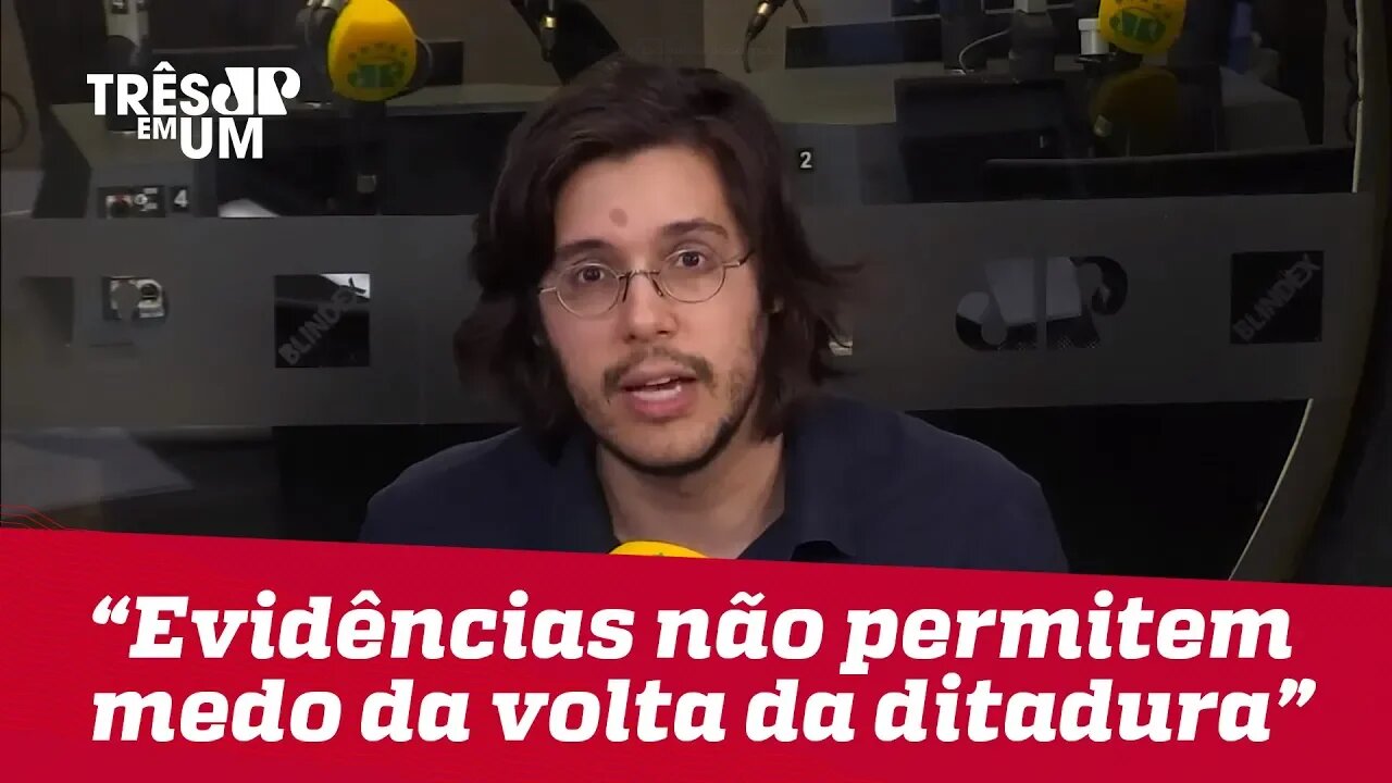 Joel Pinheiro da Fonseca: "As evidências não permitem termos medo da volta da Ditadura"