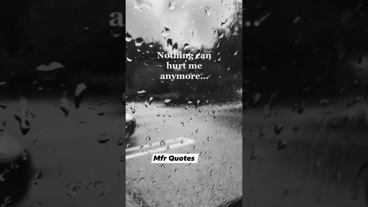 NOTHING CAN HURT ME..