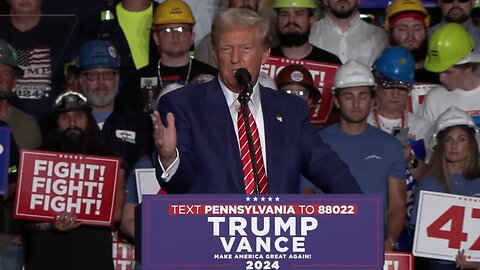 Trump in Johnstown, Pennsylvania. [Full Speech]