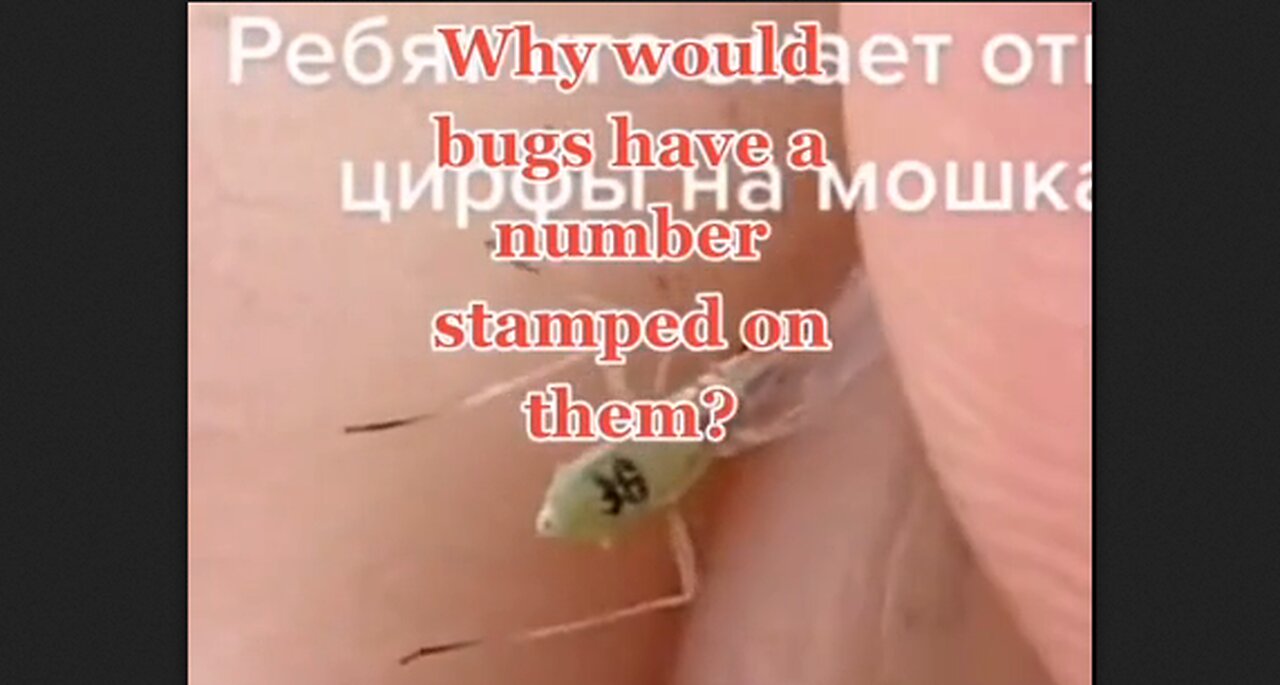 Why Would Bugs Have A Number Stamped On Them? Genetically Modified By Bill Gates