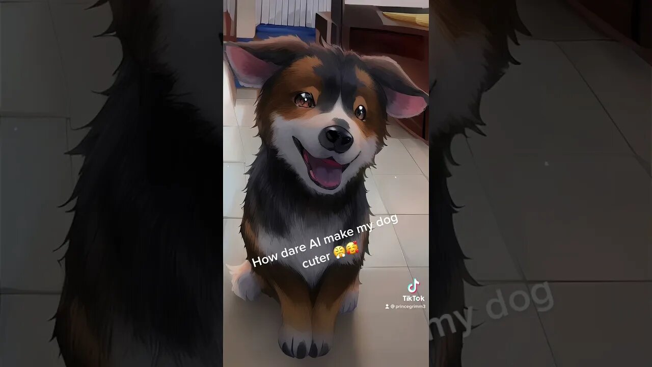 AI upgraded my dog 🐶 #shorts #aiart #fyp #viral