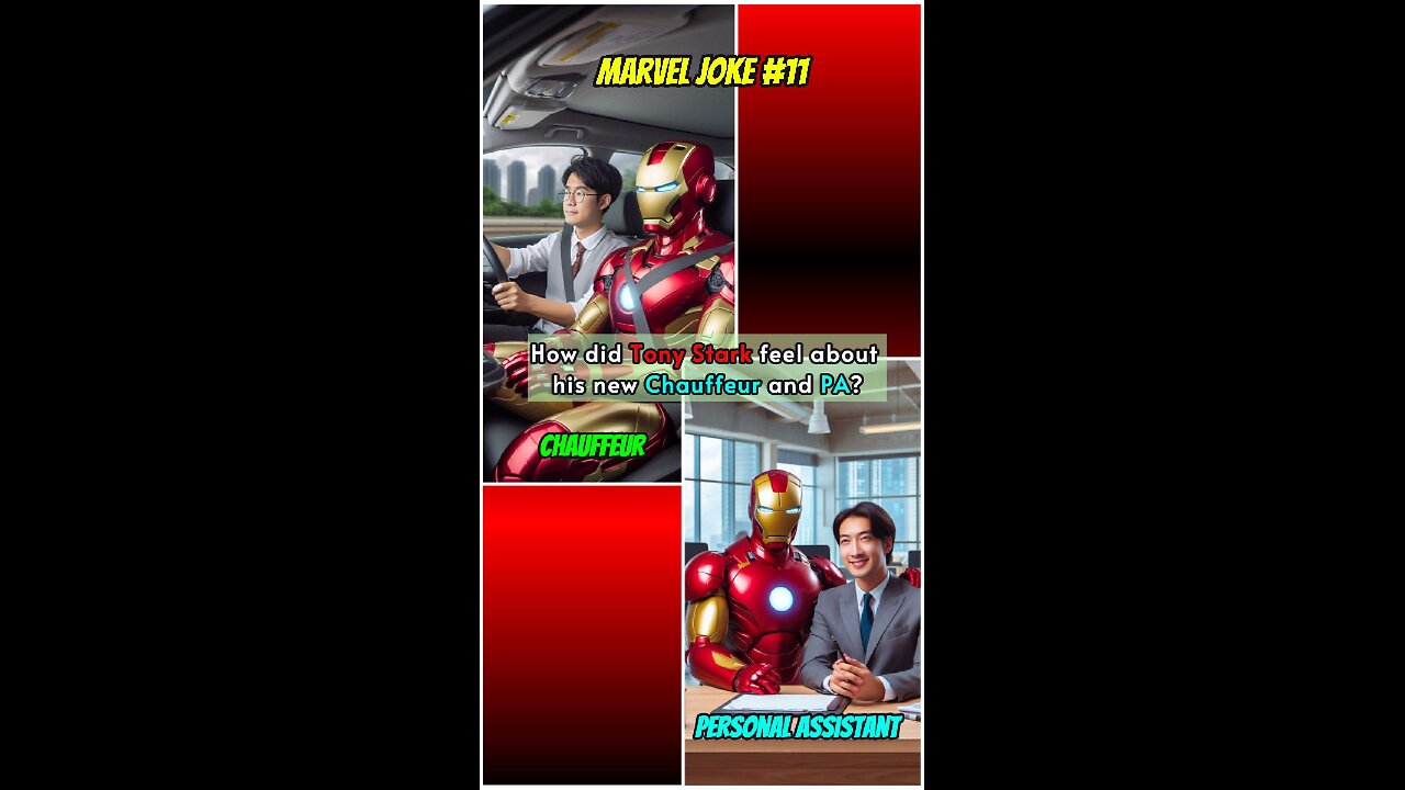 How did Iron Man Feel about his New Chauffeur and PA | Joke No.11 #shorts #marvel #jokes