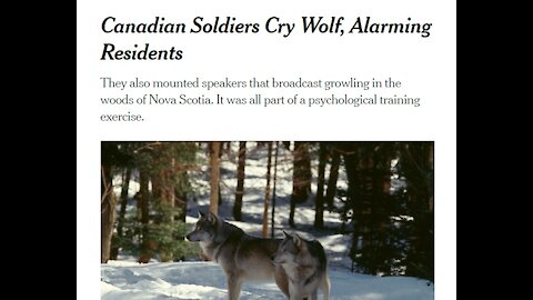 Remember When the Canadian Military Ran Psychological Training On The Public, Yea...