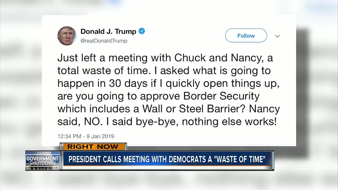 Trump: Meeting with Democratic leaders a 'total waste of time'