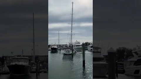 Sailboat Maneuvering - Backing into tight spaces! #shorts