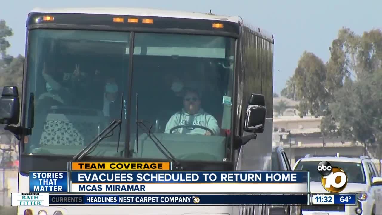 Evacuees finally depart MCAS Miramar