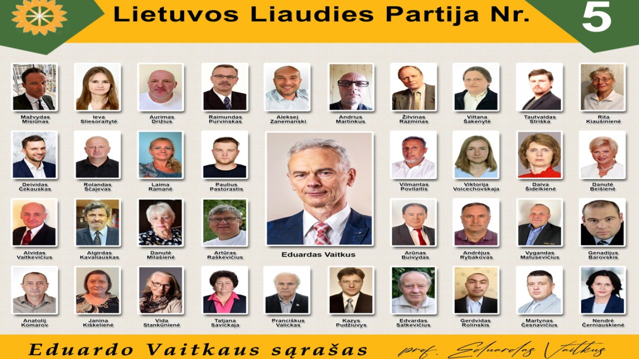 #Rinkimai2024. Lietuvos liaudies partija