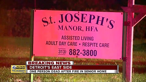 1 dead after fire at senior home on Detroit's east side