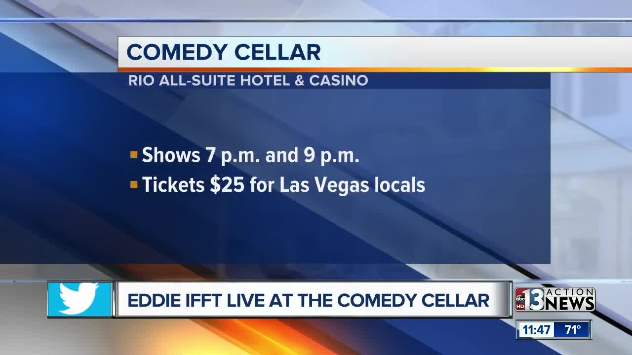 Comedian, Eddie Ifft, hosts show at The Comedy Cellar. Locals get $25 tickets