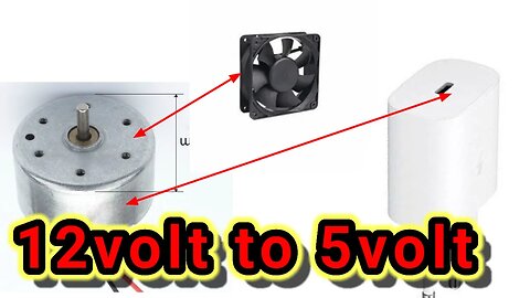 how to convert 12volt fan to 5volt 🌟🖐✨✨🌟🌟💖🚶‍♀️🚶‍♀️🚶‍♀️