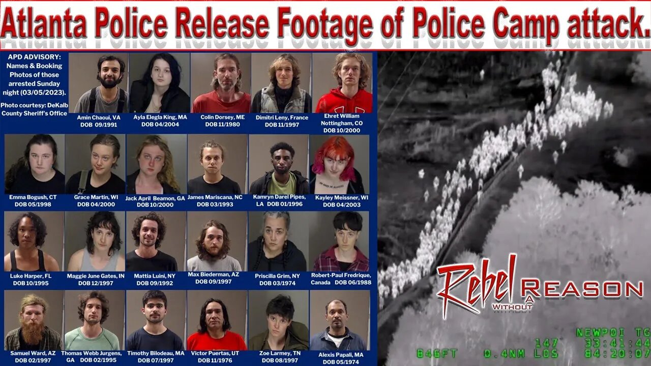 Atlanta Police Release Footage of attack on Police Training Camp ( no sound)