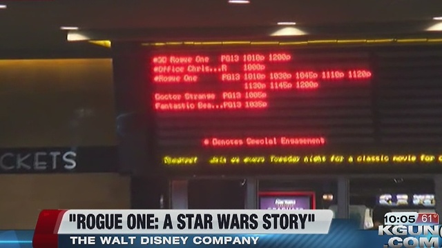 "Rogue One: A Star Wars Story" opens