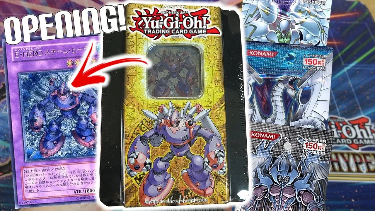 VERY RARE! Yu-Gi-Oh! Elemental HERO Steam Healer 2006 Tin Opening