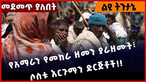 #Ethiopia የአማራን የመከራ ዘመን ያራዘሙት፣ ሶስቱ እርጉማን ድርጅቶች❗️❗️❗️ Amhara | Fano | TPLF | ENat Party Jan-09-2023