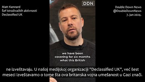 Matt Kennard govori o britanskoj vojnoj umešanosti u dešavanja u Gazi.