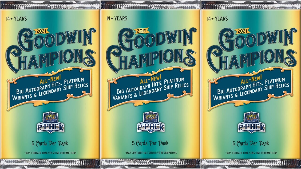 Two Pack Tuesday - Ep. 12 - 21 Goodwin Champions via Upper Deck e-Pack Store - Random Athletes