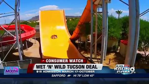 Wet 'N' Wild $15 deal for Tucsonans