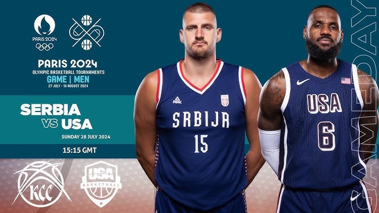 USA vs SERBIA FULL GAME BASKETBALL SEMI-FINALS PARIS OLYMPICS 2024