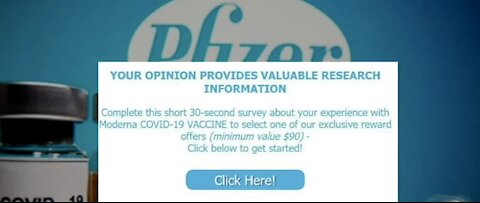 Is that post-vaccine survey from Pfizer, Moderna real or a scam?