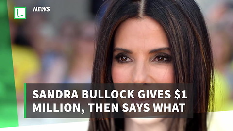 Sandra Bullock Gives $1 Million, Then Says What Won’t Be Found under 8 Feet of Floodwater