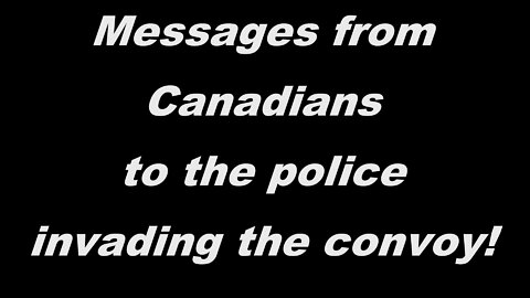 WARNINGS FROM CANADIANS!! CURRENT POLICE PAY ATTENTION!!