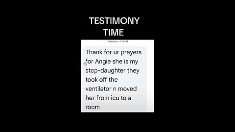 Testimony time