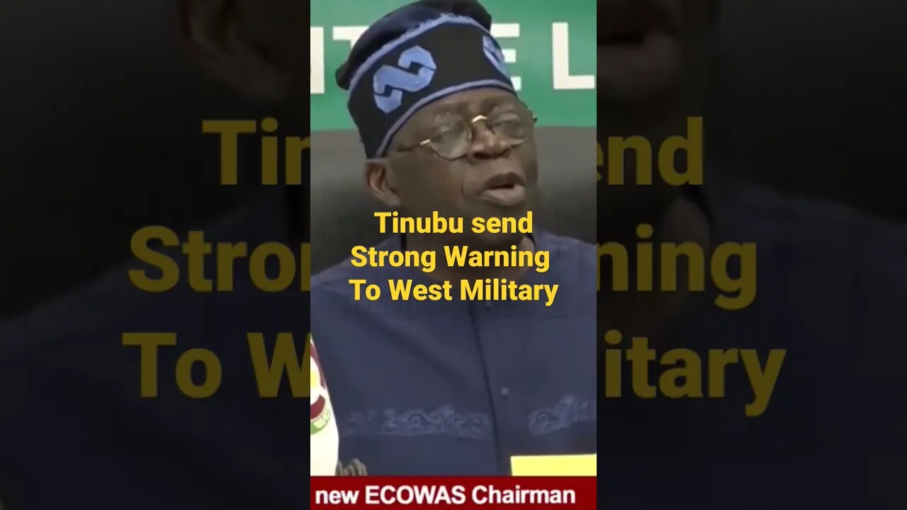 President Tinubu to ECOWAS Leaders #ecowas you must keep being like a teeth less Dog #tinubu #news