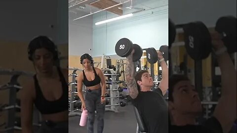 Asking gym girl if I can work in…