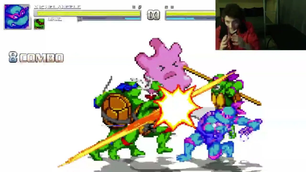 Teenage Mutant Ninja Turtles Characters (Leonardo And Raphael) VS Ditto The Pokemon In A Battle