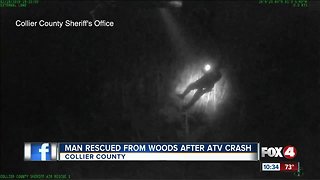 Watch: Helicopter crew rescues injured man from Everglades