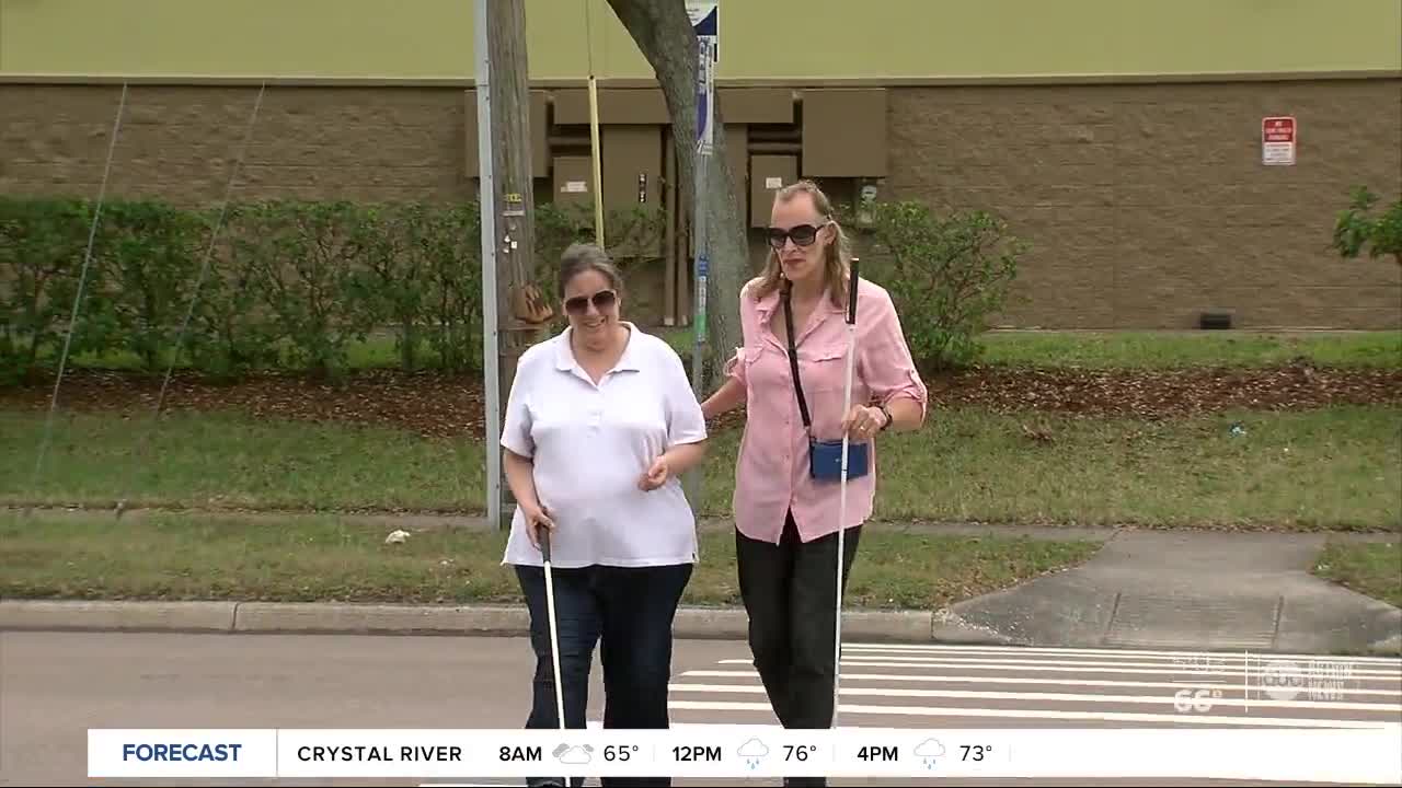 Visually-impaired St. Petersburg couple concerned about malfunctioning crosswalk near 55+ community