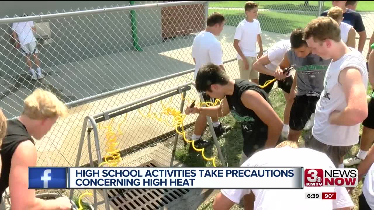 High school activities battle high heat