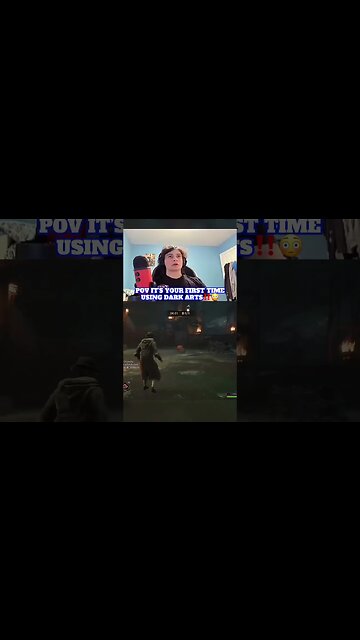 POV First Time Using Dark Arts‼️😳 | #shorts #hogwartslegacy #gaming #reaction